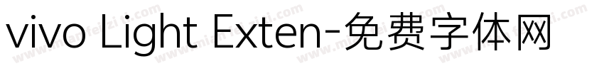 vivo Light Exten字体转换